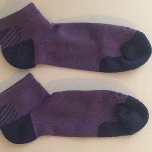 Well loved purple socks
